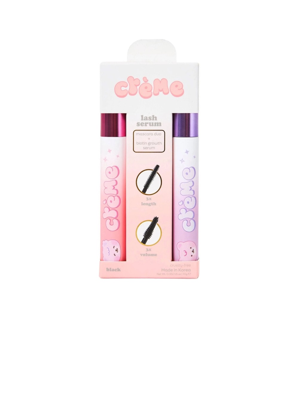 crème Lash Serum Mascara Duo - Pink & Purple